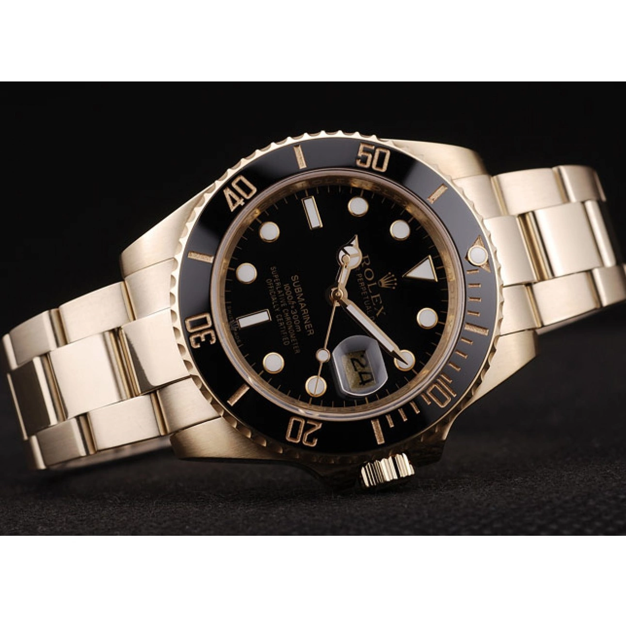 Good copy rolex watches Ceramic Rolex 98231 Submariner Dial Black Bezel Black 0727